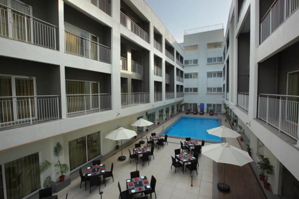 Starlit Suites Cochin - Swimming Pool View from the Room